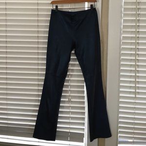 Dark Blue Buttery Soft Leather Sheened Finish Leather Pants